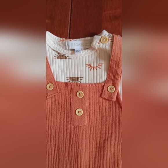 Nwt 3-6m Rachel Zoe overall set - Picture 3 of 7